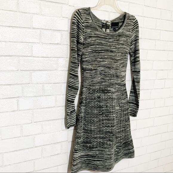 Cynthia Rowley Grey Marled Space Dyed Knit Dress S - Picture 5 of 9